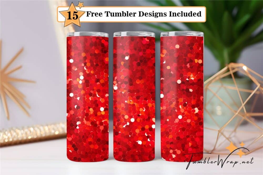 red-ombre-glitter-texture-sublimation-20-oz-skinny