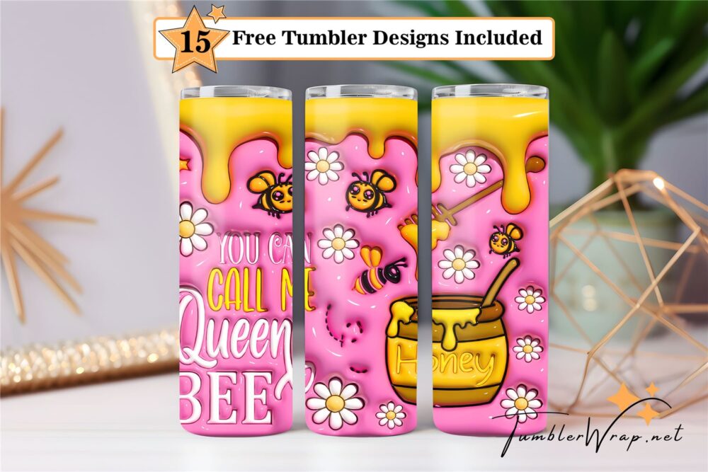3d-queen-bee-inflated-tumbler-png-20-oz-skinny