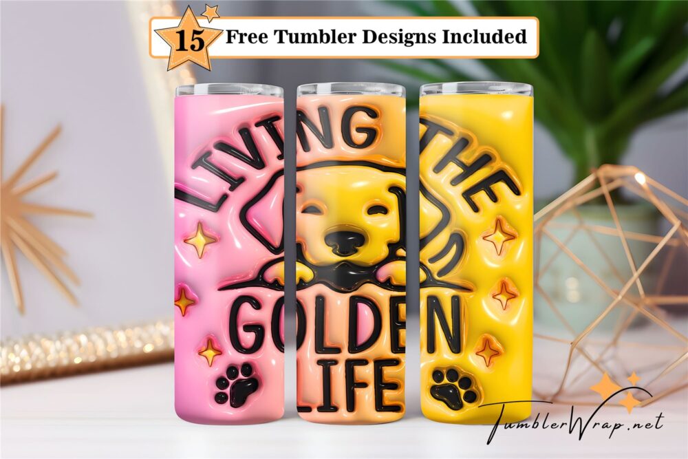 3d-inflated-living-the-golden-life-tumbler-png-20-oz-skinny