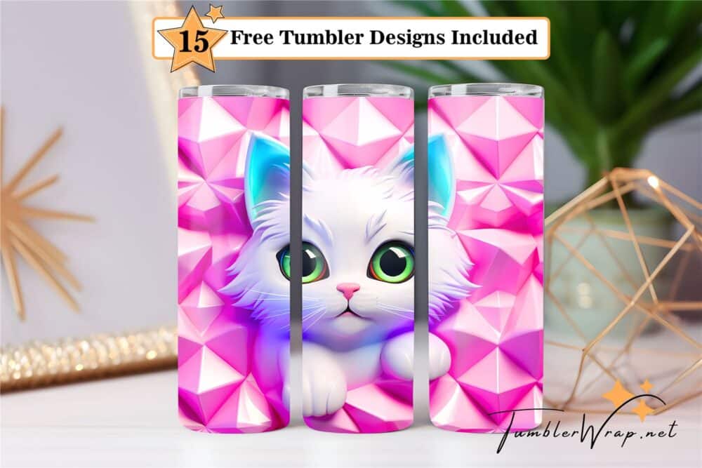 3d-cute-cat-pyramid-pastel-color
