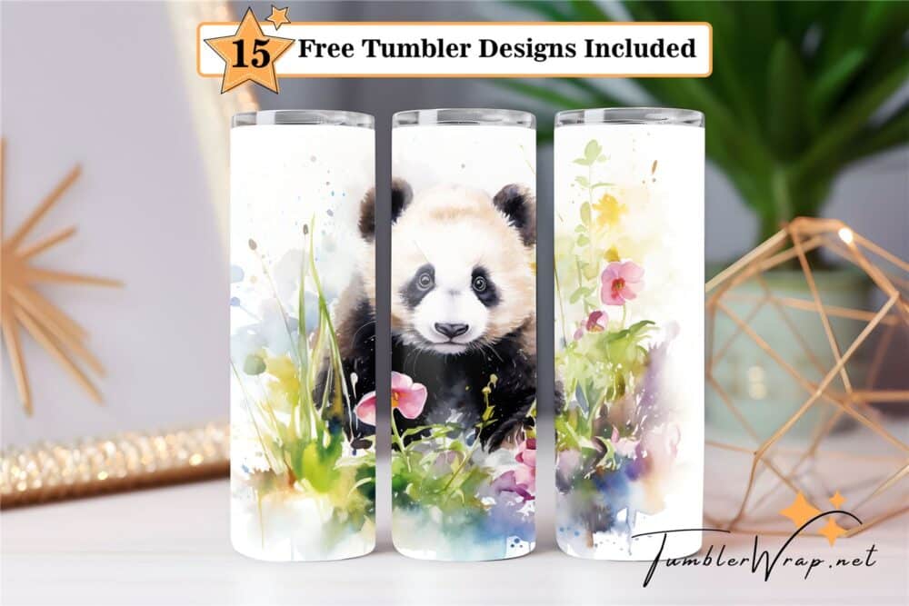 floral-panda-wrap-sublimation-design