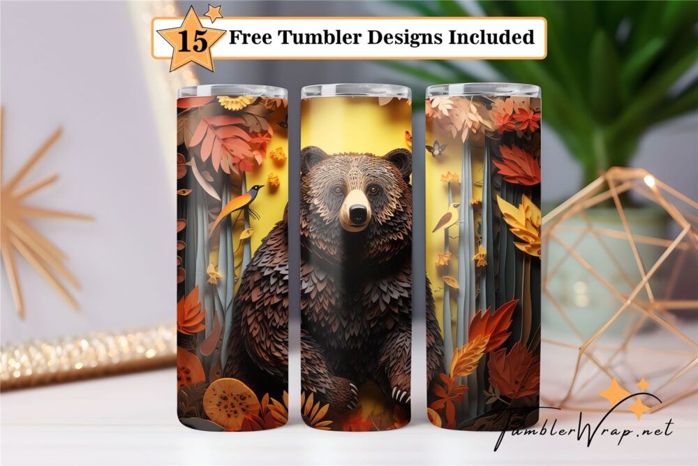 bear-tumbler-wrap-sublimation-design