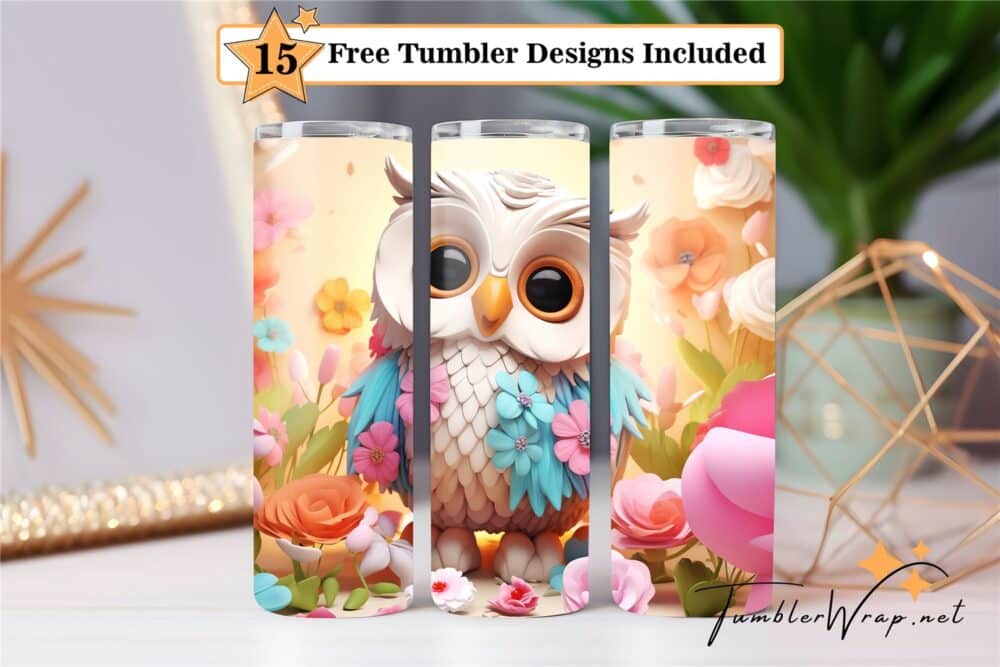 cute-owl-tumbler-wrap-sublimation-design