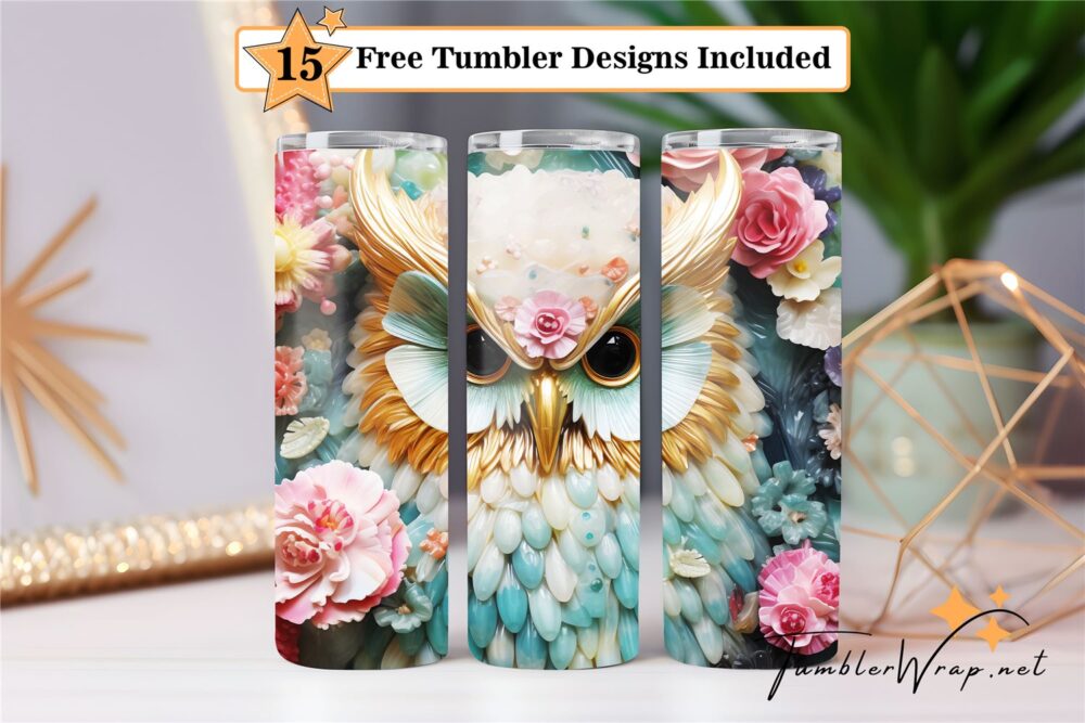 3d-owl-tumbler-wrap-sublimation-design