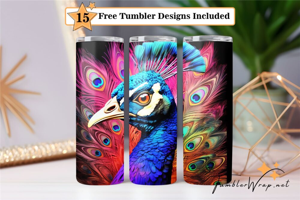 3d-peacock-tumbler-wrap-sublimation-design