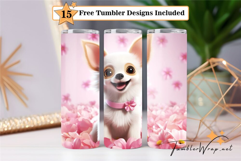 cute-dog-tumbler-wrap-sublimation-design