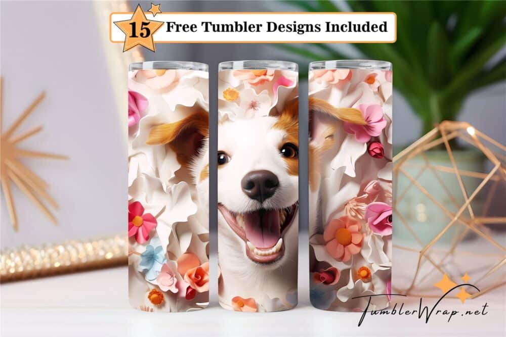cute-puggy-dog-tumbler-wrap-sublimation-design