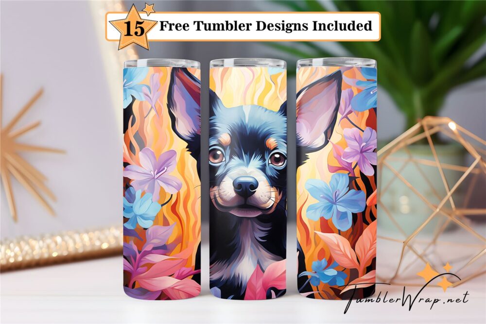 dog-tumbler-wrap-sublimation-design