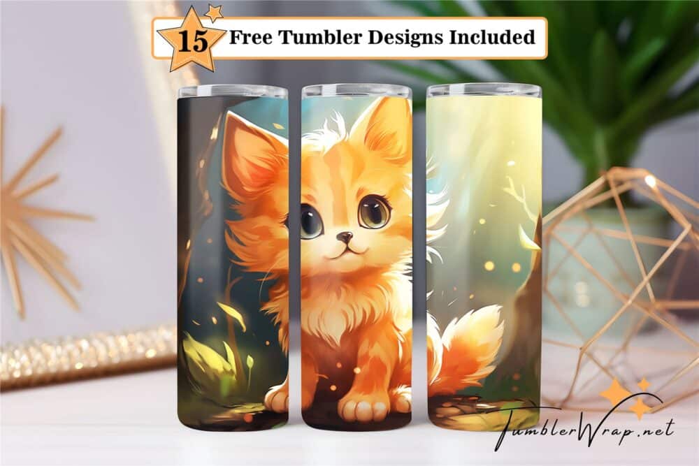 3d-cute-cat-tumbler-wrap-sublimation-design