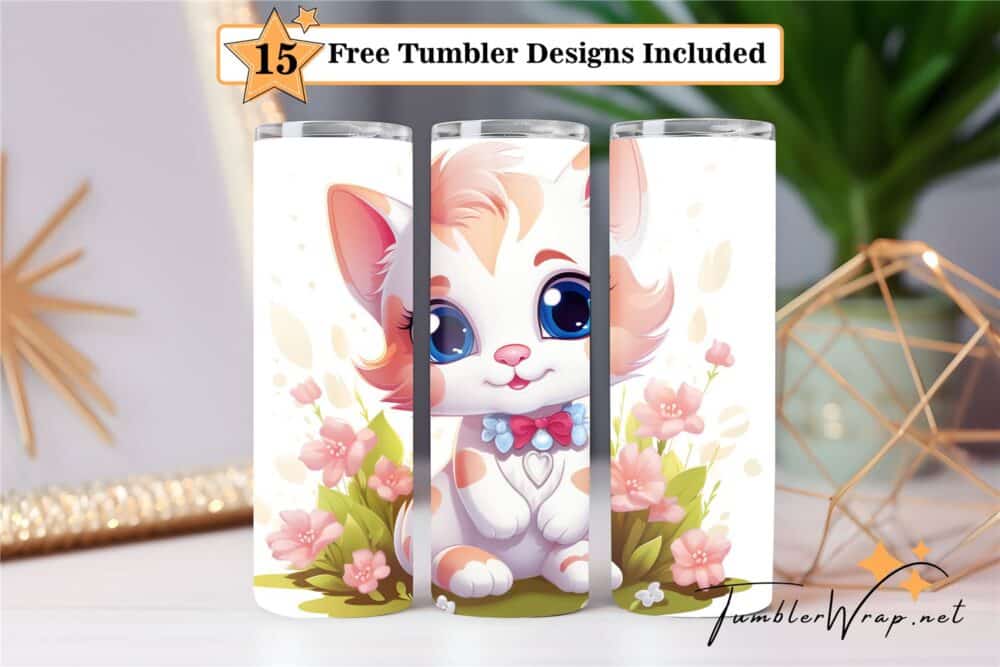 cute-cat-tumbler-wrap-sublimation-design
