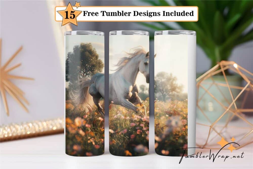 horse-tumbler-wrap-sublimation-design