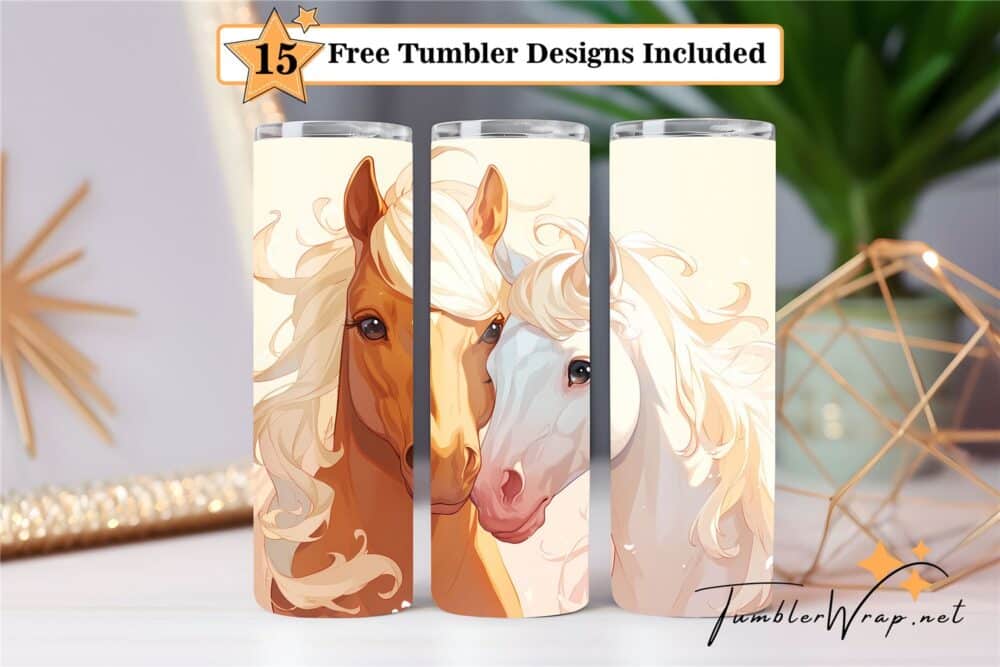 couple-horses-tumbler-wrap-sublimation-design