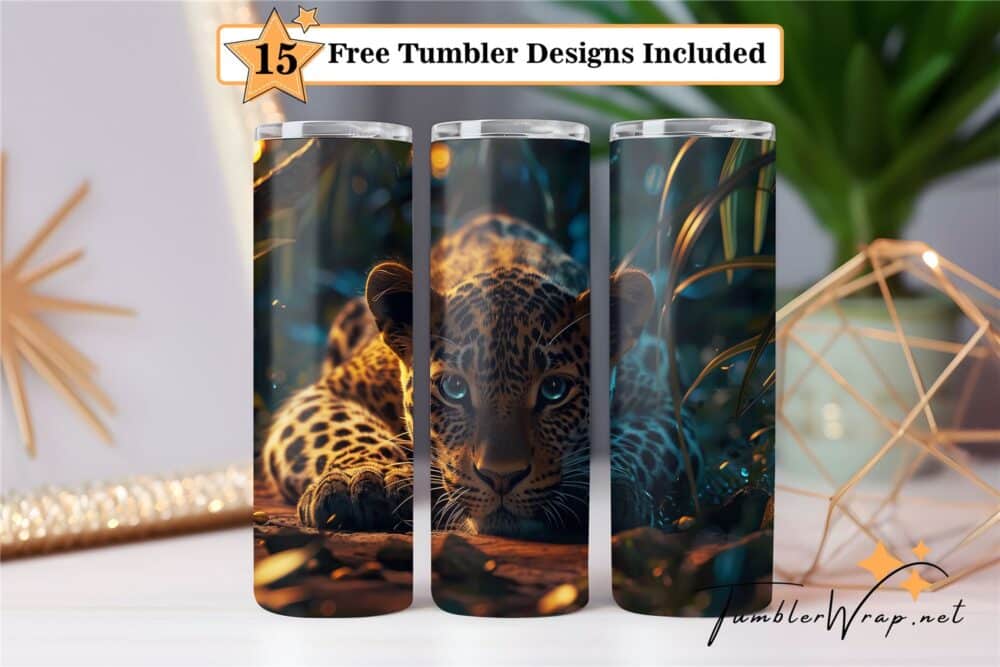 jaguar-tumbler-wrap-sublimation-design