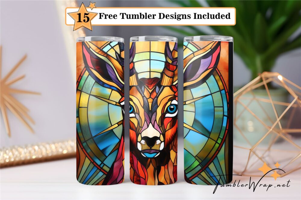 deer-reindeer-tumbler-wrap-sublimation-design