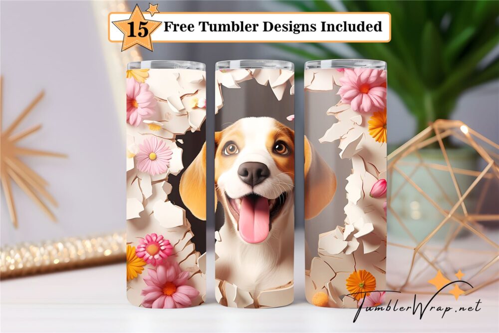cute-puppies-tumbler-wrap-sublimation-design