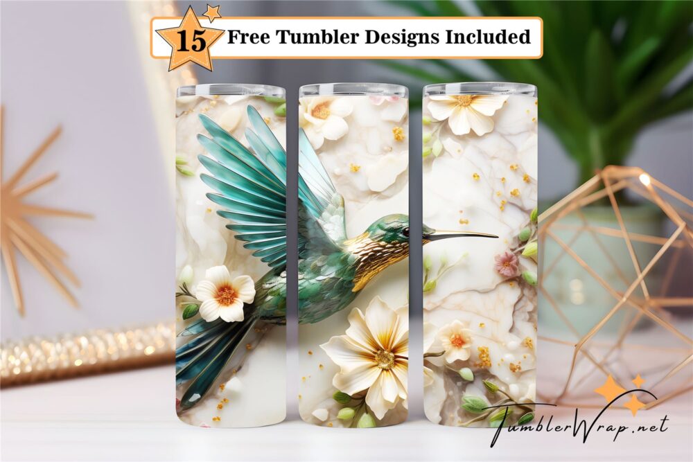hummingbirds-floral-tumbler-wrap-sublimation-design