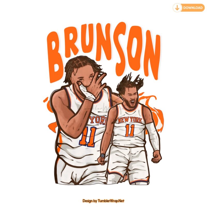 Jalen Brunson Cartoon Knicks Player PNG Craft Designs » TumblerWrap.Net