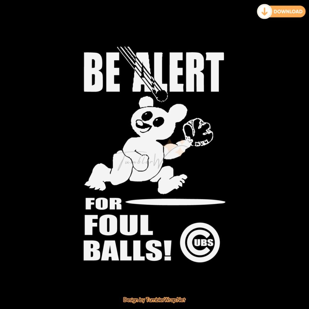 be-alert-for-foul-balls-chicago-cubs-svg