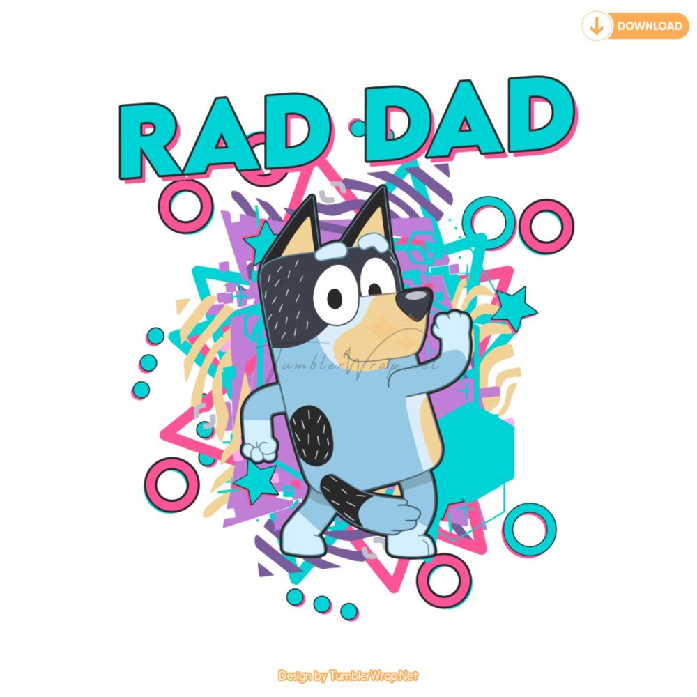 bluey-rad-dad-fathers-day-svg