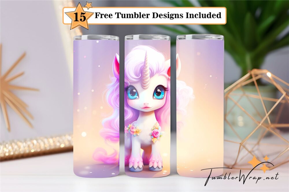 unicorn-with-a-pink-mane-tumbler-png-20-oz-skinny