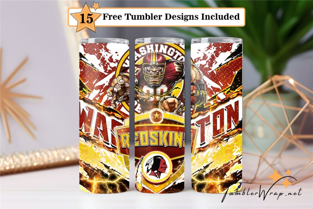 washington-redskins-football-mascot-20-oz-tumbler-sublimation-design