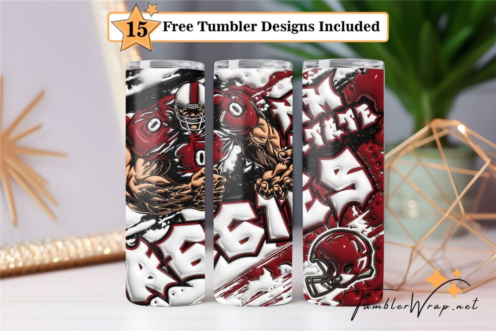 new-mexico-state-aggies-3d-inflated-tumbler-wrap-png-football-teams-20oz-skinny