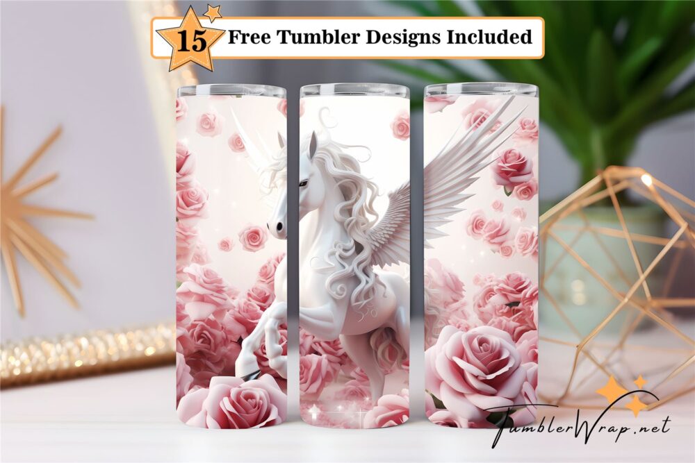 3d-pegasus-white-horse-pink-roses-20-oz-tumbler-wrap-sublimation-designs