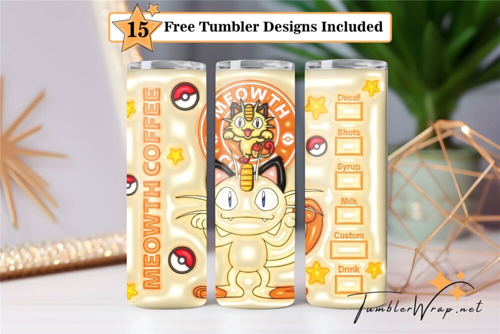 3d-inflated-meowth-starbuck-tumbler-png-cartoon-20-oz-skinny